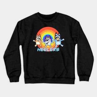 Bluey Heeler Family Rainbow Heeler Crewneck Sweatshirt